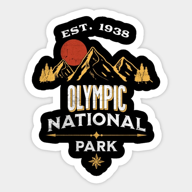 Olympic National Park Sticker by Alien Bee Outdoors